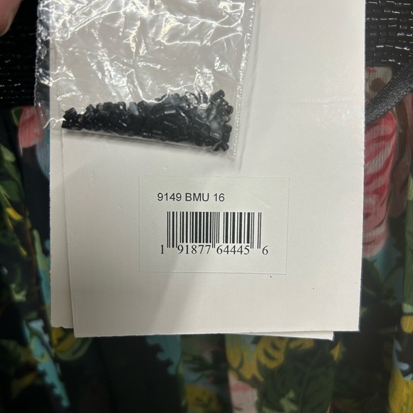 Mac Duggal 9149 NWT FLORAL ILLUSION CAP SLEEVE MIDI DRESS - Picture 6 of 7